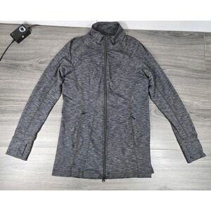 Athleta Jacket Womens Medium Gray Heathered Running